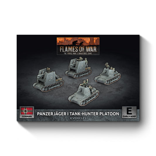 Flames of War: GBX197 Panzerjager I Anti-tank Platoon (x4 Plastic)