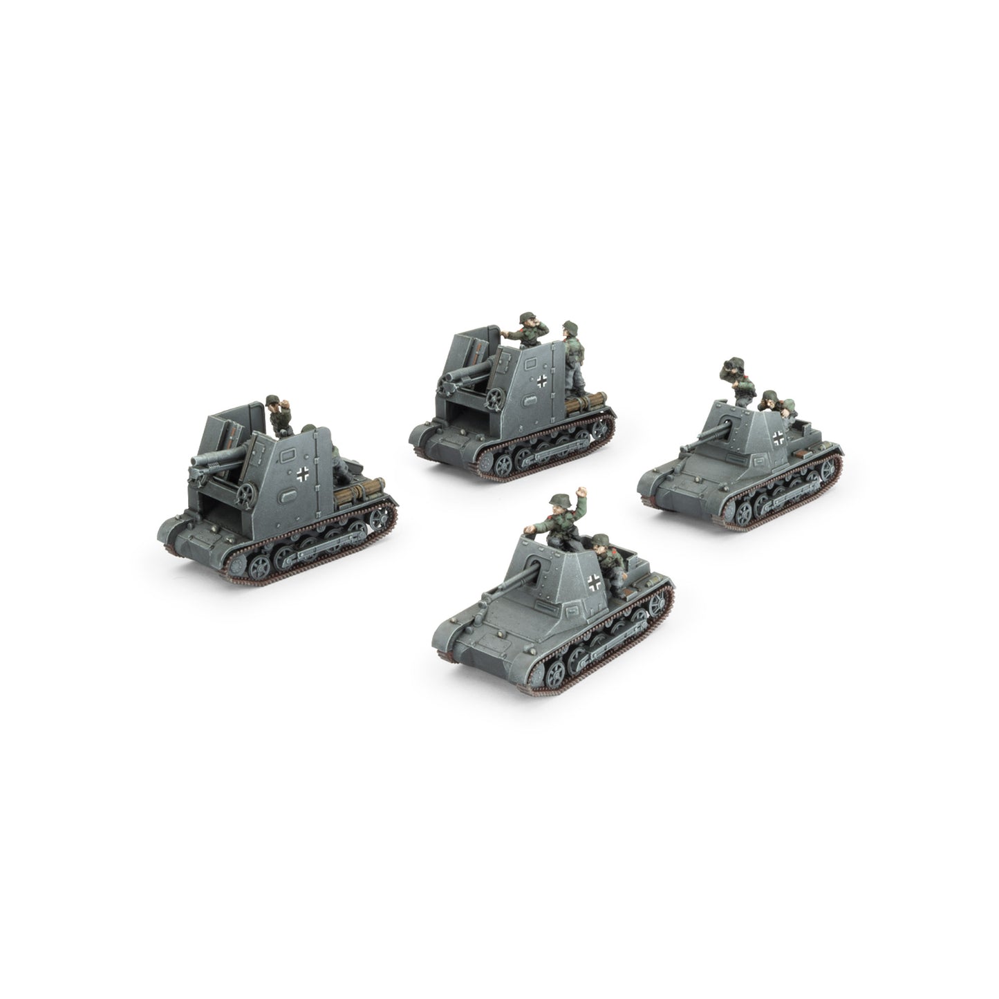 Flames of War: GBX197 Panzerjager I Anti-tank Platoon (x4 Plastic)