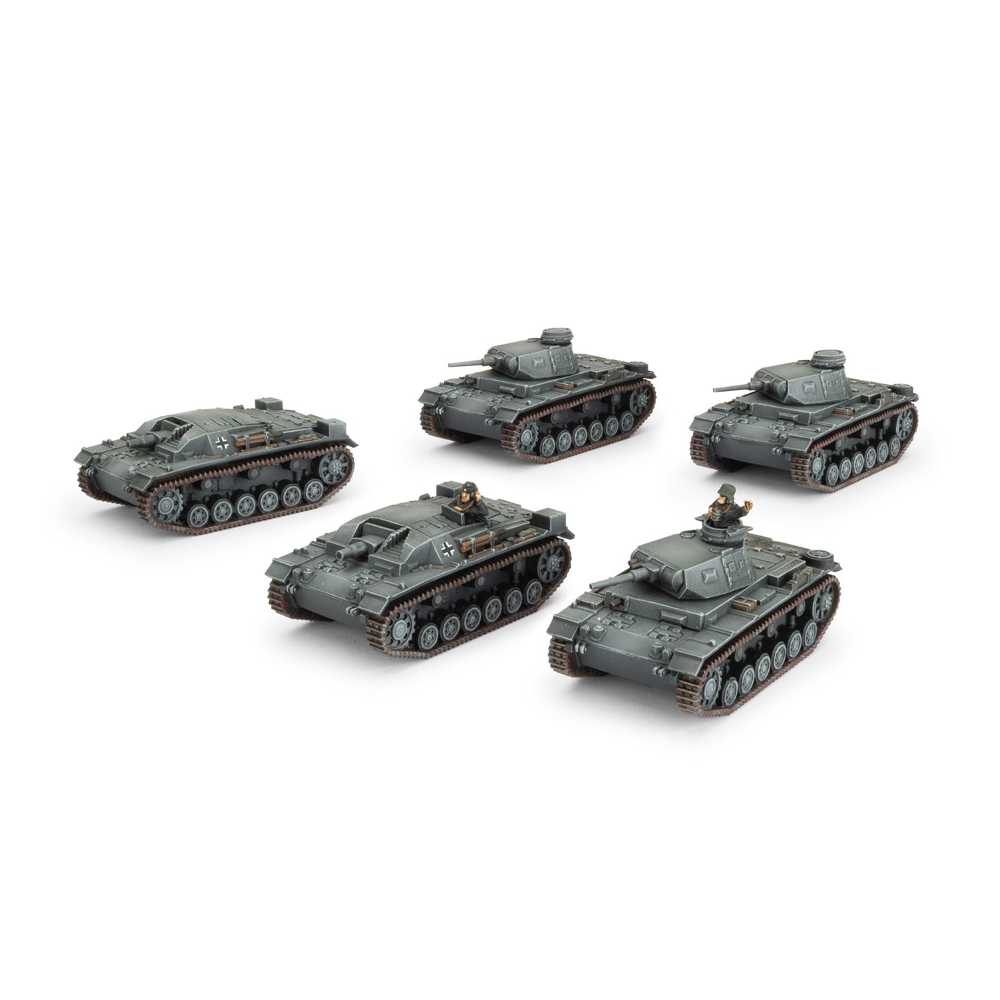 Flames of War: GBX199 Panzer III/StuG III A Platoon (x5 Plastic)