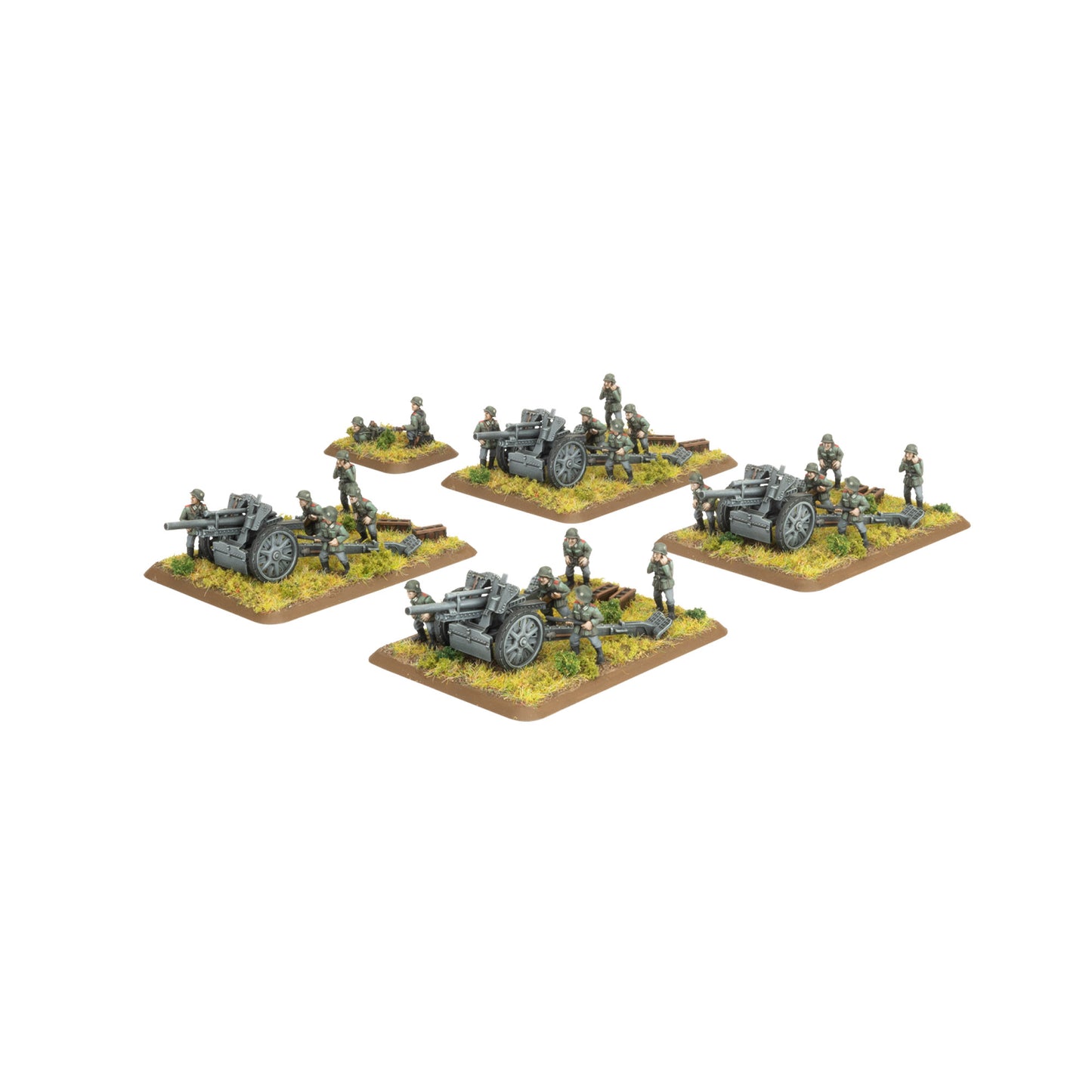 Flames of War: GBX205 10.5cm Artillery Battery (Early) (x4 guns Plastic)