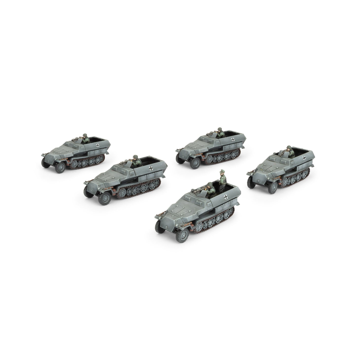 Flames of War: GBX207 Sd Kfz 251 half-track Transport Platoon (x5 Plastic)