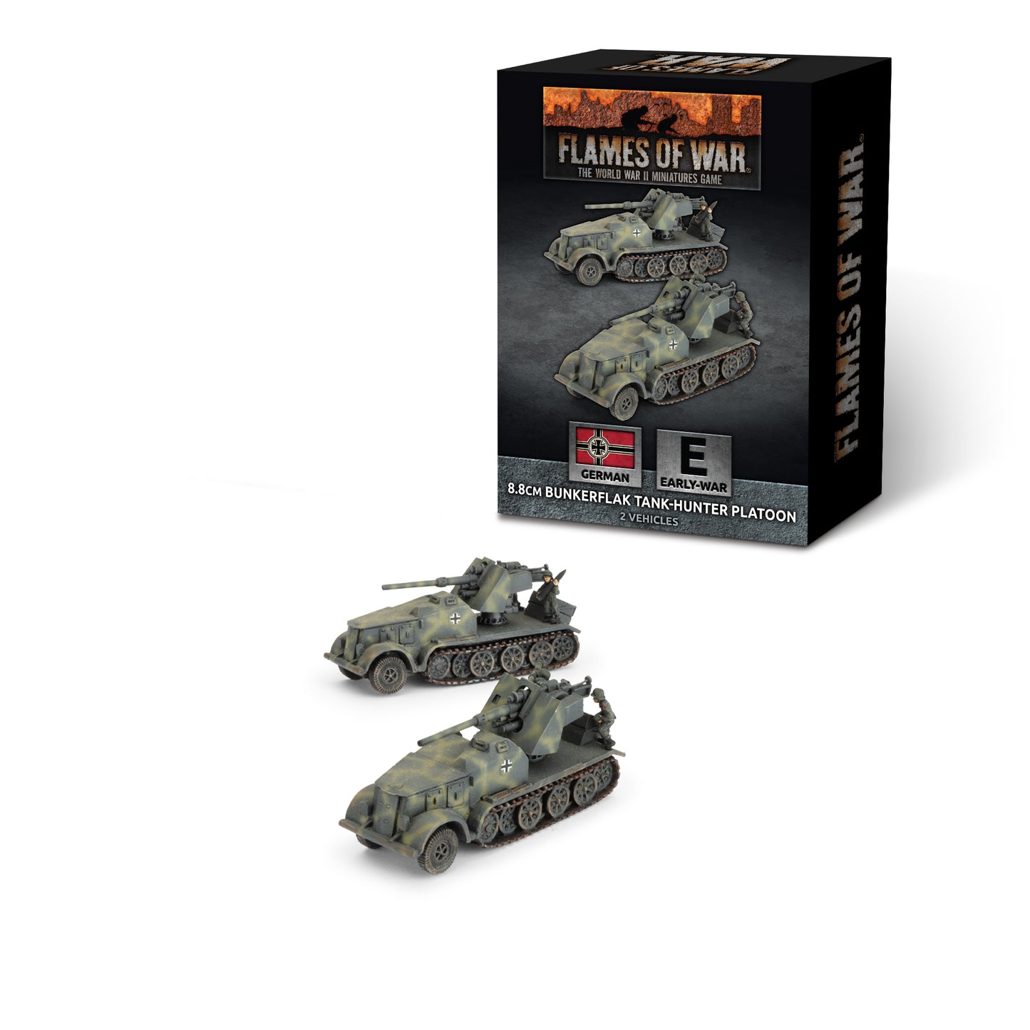 Flames of War: GBX209 8.8cm Bunkerflak Tank-hunter Platoon (x2)
