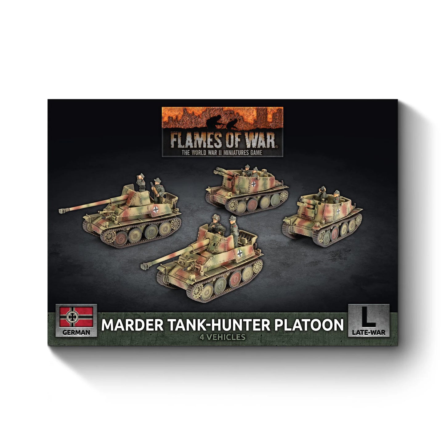 Flames of War: Marder / Grille Self-propelled Gun Platoon (x4 Plastic)