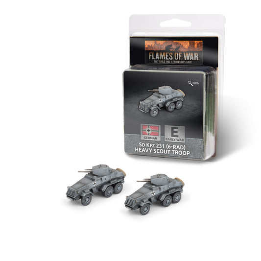 Flames of War: GE321 Sd Kfz 231 (6-rad) Heavy Scout Troop (x2)