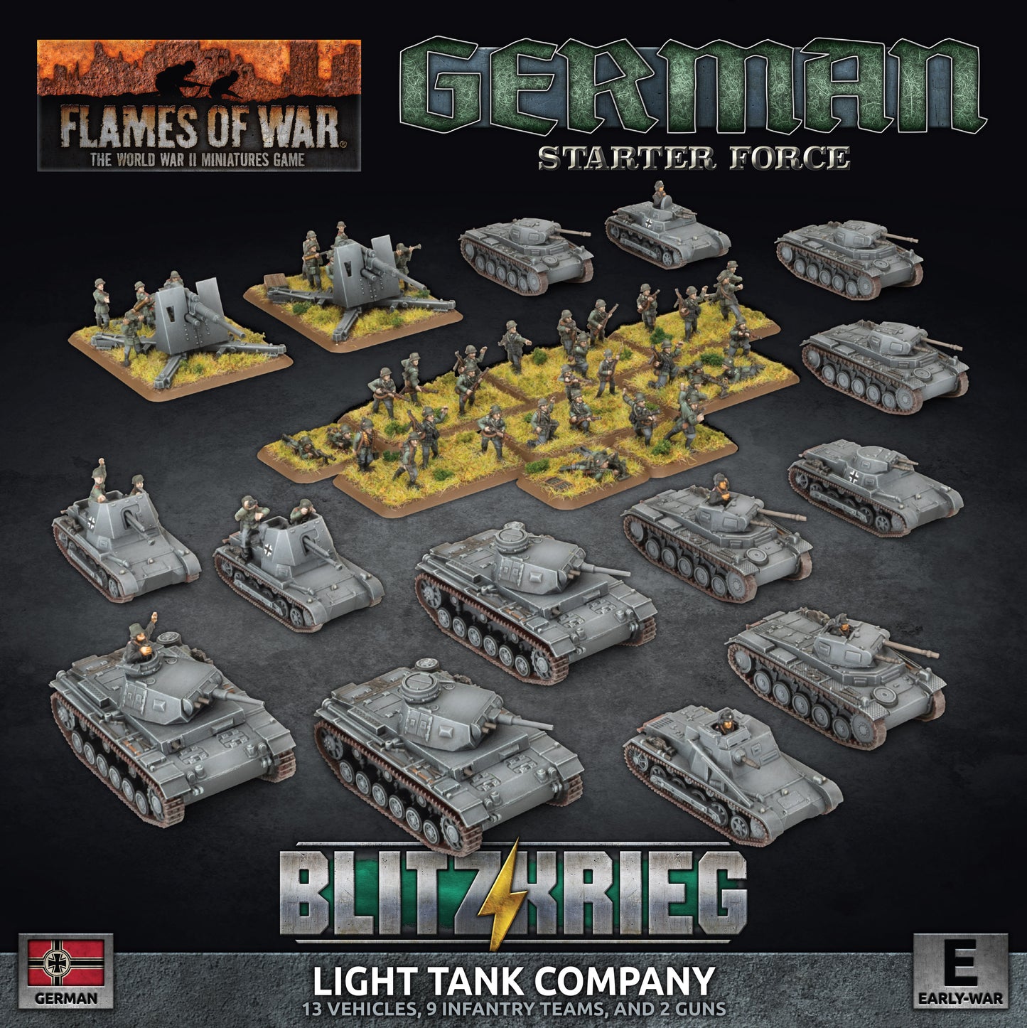 Flames of War: GEAB29 German Light Tank Company (Plastic)