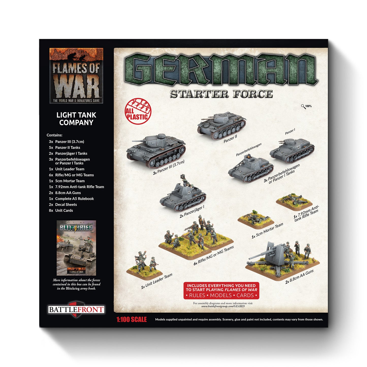 Flames of War: GEAB29 German Light Tank Company (Plastic)