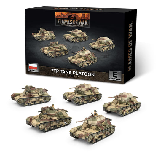 PBX11 Flames of War: 7TP Tank Platoon (x5 plastic)