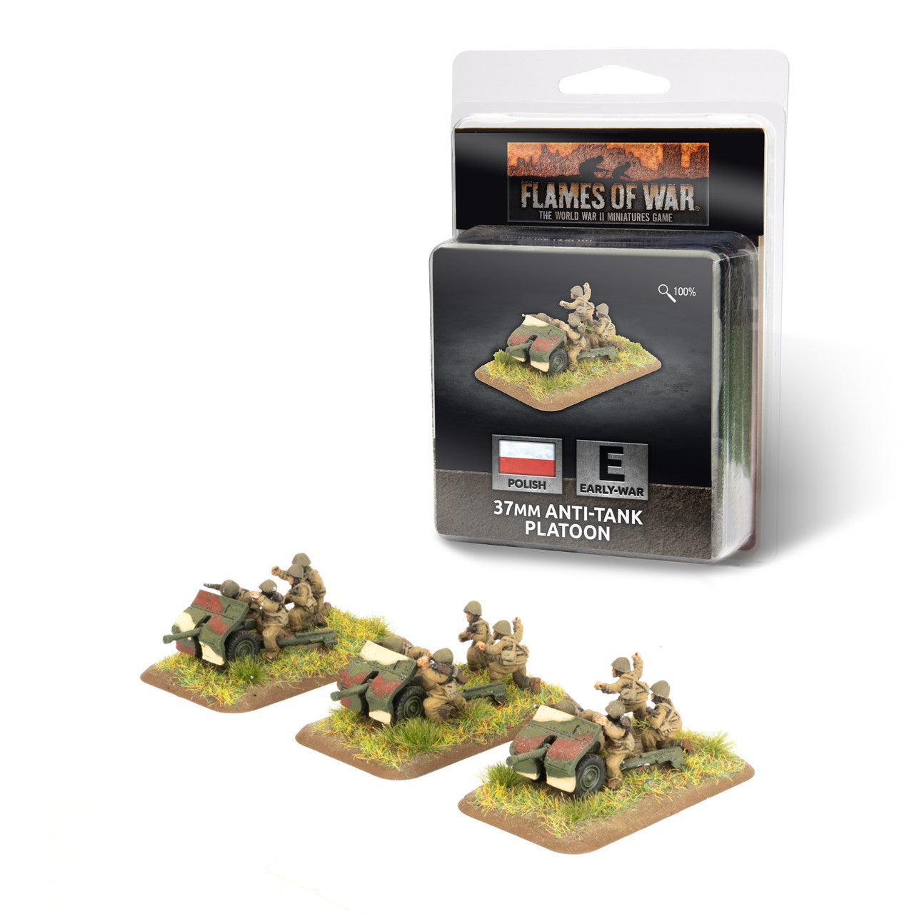 PL511 Flames of War: 37mm Anti-tank Platoon (Polish)