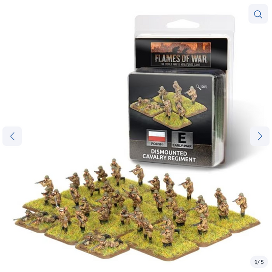 PL723 Flames of War: Dismounted Cavalry Regiment (Polish)