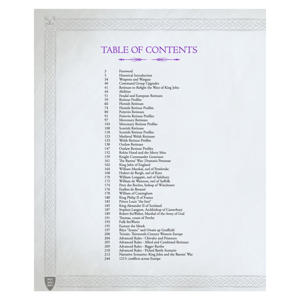 King John: Barons' War Hardcover Sourcebook