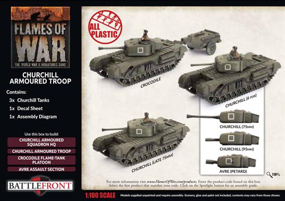 BBX56 Churchill Armoured Troop (Plastic)