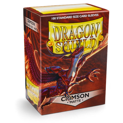 Dragon Shield - Matte Standard Size Sleeves 100pk - Crimson