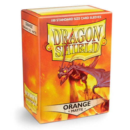 Dragon Shield - Matte Standard Size Sleeves 100pk - Orange