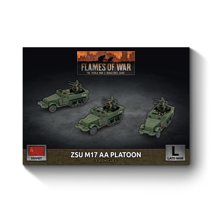 SBX78 ZSU M17 Anti-Aircraft Platoon (Late War x3 Tanks Plastic)